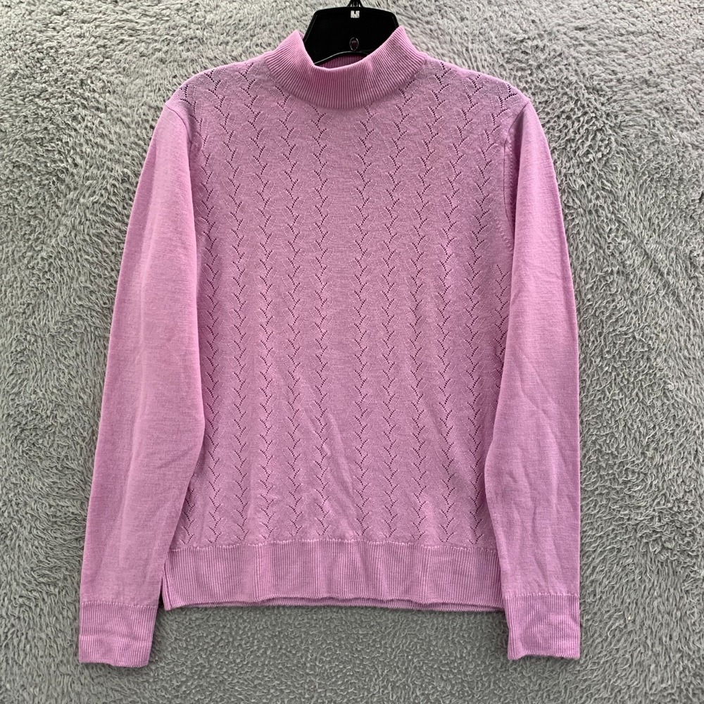 The Edinburgh Woollen Mill Sweater Womens Size 38 / Small Top Purple Lambswool